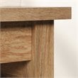 Pemberly Row Engineered Wood L-Shaped Desk in Sindoori Mango/Natural