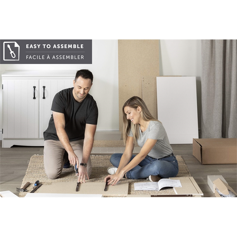 Pemberly Row Desk with Keyboard Tray-Weathered Oak-Pemberly Row