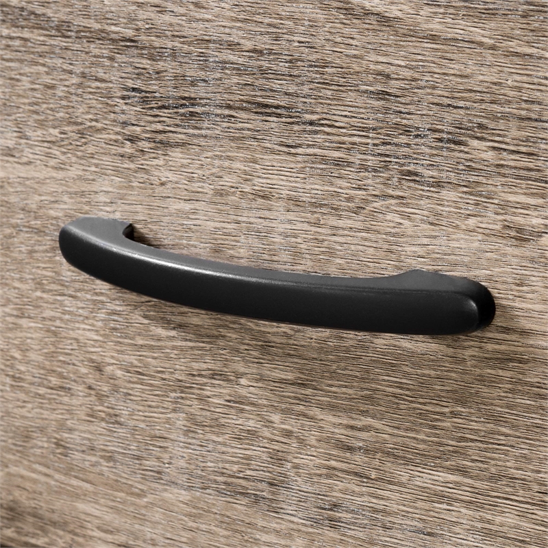 Pemberly Row Desk with Keyboard Tray-Weathered Oak-Pemberly Row