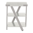 Pemberly Row Modern / Contemporary End Table in White Ash Finish