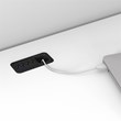 Pemberly Row Contemporary 60W L Shaped Computer Desk with Hutch in White