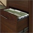 Pemberly Row 60W L Shaped Desk with 2 Drawer Mobile File Cabinet