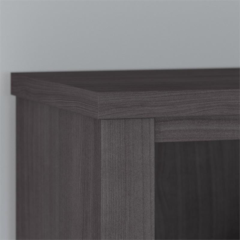 Pemberly Row 5 Shelf Bookcase in Storm Gray - Engineered Wood
