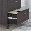 Pemberly Row Contemporary 2 Drawer Lateral File Cabinet in Storm Gray
