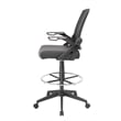 Pemberly Row Contemporary Sit-Stand Adjustable Mesh Chair with Flip Arms