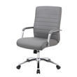Pemberly Row Contemporary Modern Executive Conference Chair in Grey