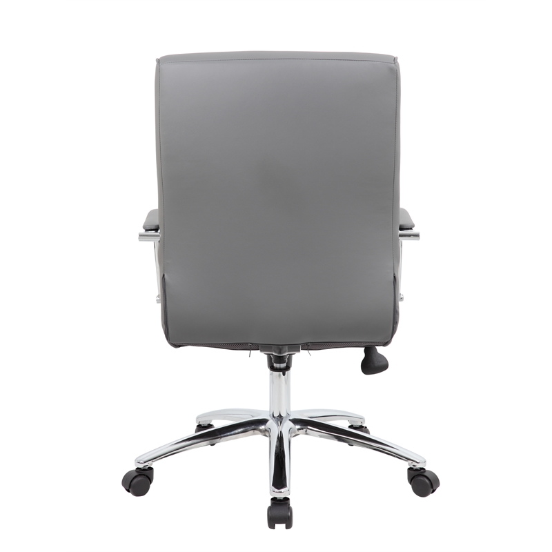 Pemberly Row Contemporary Modern Executive Conference Chair in Grey