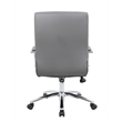 Pemberly Row Contemporary Modern Executive Conference Chair in Grey
