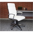 Pemberly Row Contemporary Executive Chair with Metal Chrome Finish
