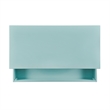 Pemberly Row Contemporary Lift Top Stand Up Wood Desk in Turquoise Blue