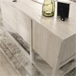 Pemberly Row Engineered Wood L-Shaped Desk in Chalked Chestnut