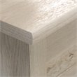 Pemberly Row Engineered Wood L-Shaped Desk in Chalked Chestnut