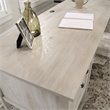 Pemberly Row Engineered Wood L-Shaped Desk in Chalked Chestnut
