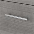 Pemberly Row 60W Office Desk with Drawers in Platinum Gray - Engineered Wood