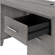 Pemberly Row 60W Office Desk with Drawers in Platinum Gray - Engineered Wood