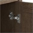 Pemberly Row Contemporary 60W L Shaped Desk with Storage in Ash Brown