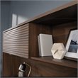 Pemberly Row Contemporary Engineered Wood Desk Hutch in Spiced Mahogany