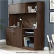 Pemberly Row Contemporary Engineered Wood Desk Hutch in Spiced Mahogany