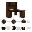 Pemberly Row 60W L Shaped Computer Desk with Hutch in Walnut - Engineered Wood