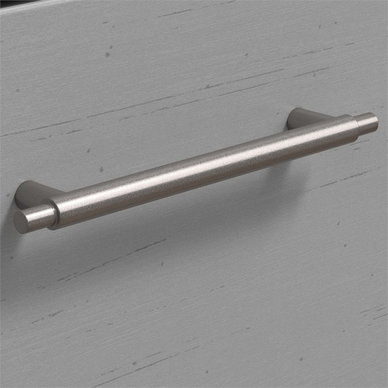 Pemberly Row Engineered Wood L Desk with Lateral File Cabinet in Gray