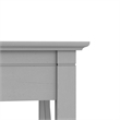 Pemberly Row Engineered Wood L Desk with Lateral File Cabinet in Gray