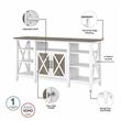 Pemberly Row Modern Wood Tall TV Stand for TVs up to 65
