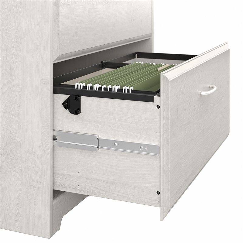 Pemberly Row 2 Drawer Lateral File Cabinet in Linen White Oak - Engineered Wood