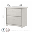Pemberly Row 2 Drawer Lateral File Cabinet in Linen White Oak - Engineered Wood