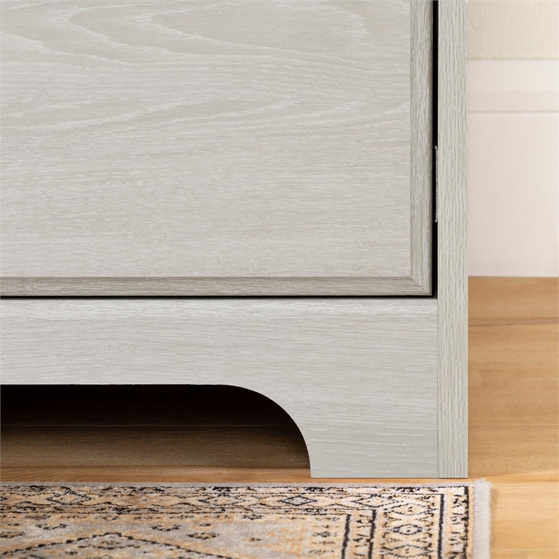 Pemberly Row Computer Desk with Hutch-Winter Oak-Pemberly Row