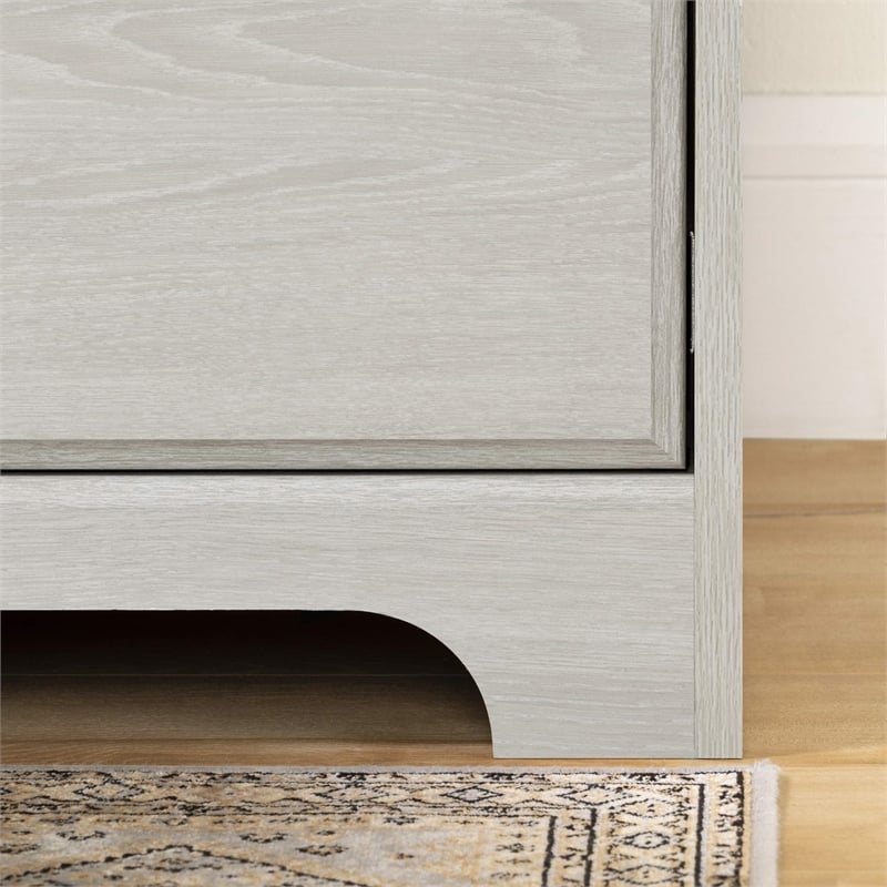 Pemberly Row Computer Desk with Hutch-Winter Oak-Pemberly Row