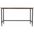 Pemberly Row Reclaimed Wooden Writing Desk in Natural and Black