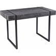Pemberly Row Contemporary Wood Small Space Writing Desk in Black