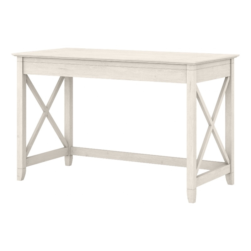 Pemberly Row Farmhouse Engineered Wood Writing Desk in Line White Oak