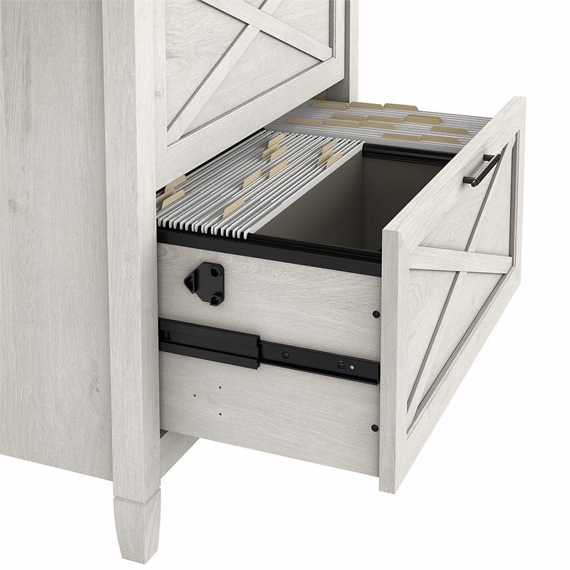 Pemberly Row 2 Drawer Lateral File Cabinet in Linen White Oak - Engineered Wood