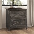 Pemberly Row 2 Drawers Farmhouse Wood Lateral File Cabinet in Gray
