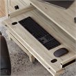 Pemberly Row Executive Desk in Engineered Wood-Chalk Oak Finish