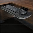 Pemberly Row Slim Profile Articulating Keyboard Tray in Black