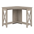 Pemberly Row Small Corner Desk in Washed Gray - Engineered Wood