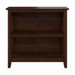 Pemberly Row Small 2 Shelf Bookcase in Bing Cherry - Engineered Wood