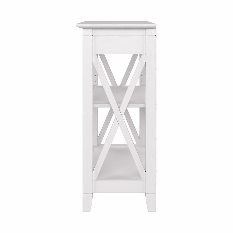 Pemberly Row Small 2 Shelf Bookcase in Pure White Oak - Engineered Wood