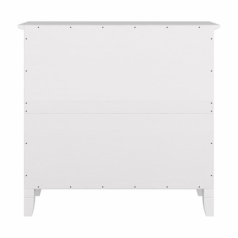 Pemberly Row Small 2 Shelf Bookcase in Pure White Oak - Engineered Wood