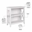Pemberly Row Small 2 Shelf Bookcase in Pure White Oak - Engineered Wood