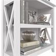Pemberly Row Small 2 Shelf Bookcase in Pure White Oak - Engineered Wood