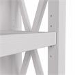 Pemberly Row Small 2 Shelf Bookcase in Pure White Oak - Engineered Wood