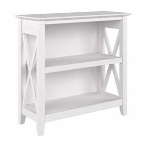 Pemberly Row Small 2 Shelf Bookcase in Pure White Oak - Engineered Wood