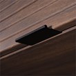 Pemberly Row Contemporary Engineered Wood Desk Hutch in Spiced Mahogany