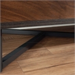 Pemberly Row Contemporary Engineered Wood/Metal Lateral File in Brew Oak