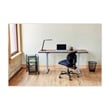 Pemberly Row Intensive Use Mesh Task Office Chair in Black Vinyl
