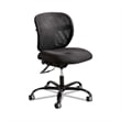 Pemberly Row Intensive Use Mesh Task Office Chair in Black Vinyl