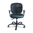 Pemberly Row Intensive Use Mesh Task Office Chair in Black Vinyl
